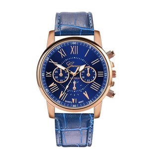 Women's Leather Band Chronograph Luxury Watch