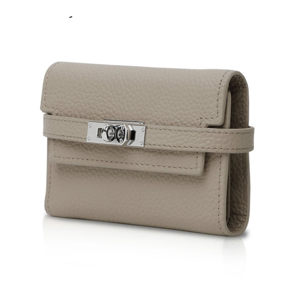 Women's Genuine Leather Folding Clutch Wallet