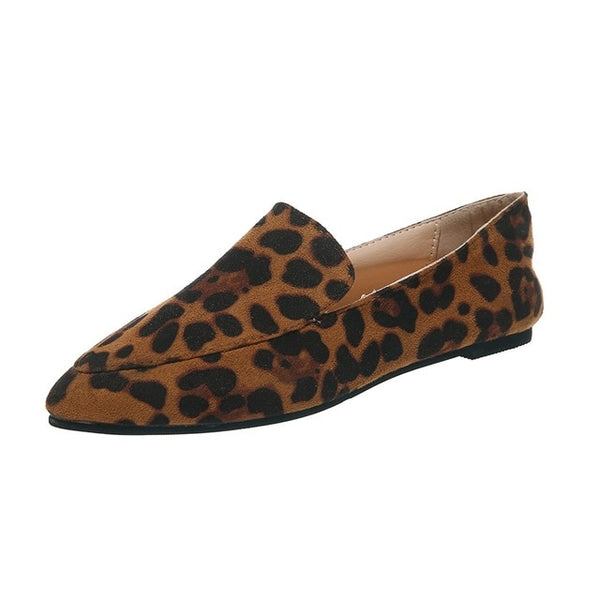 Women's Cheetah Zebra Python Leather Loafers