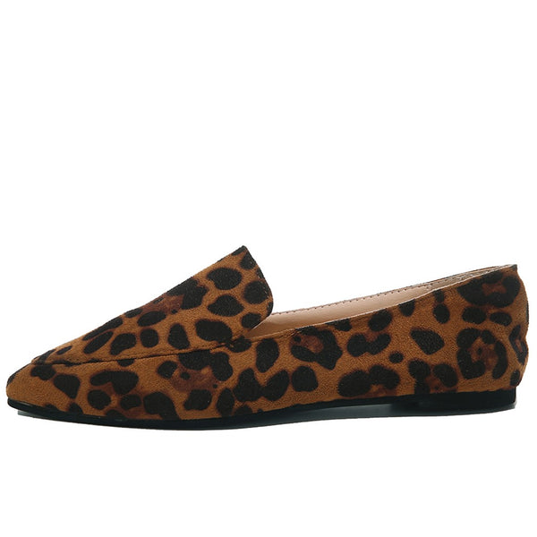 Women's Cheetah Zebra Python Leather Loafers