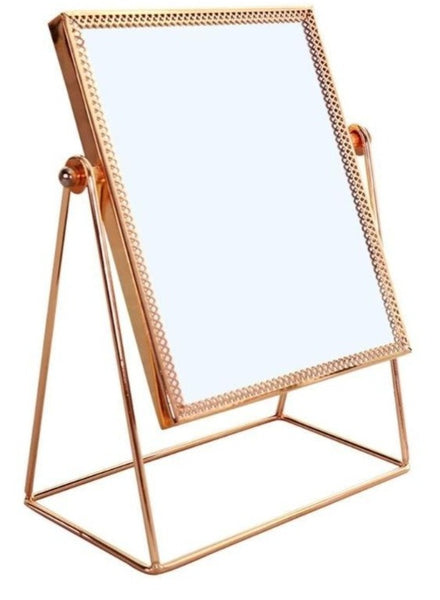 Golden Royal Chic Rotating Makeup Counter Mirror