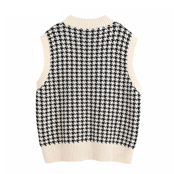 Women's European Chic V Neck Vest