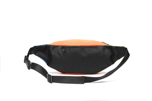 Men's Fashion Statement Contrast Color Chest Bag Fanny Pack