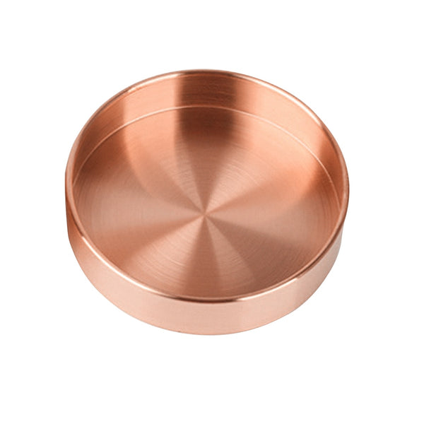 Luxurious Round Golden Copper Storage Dishes