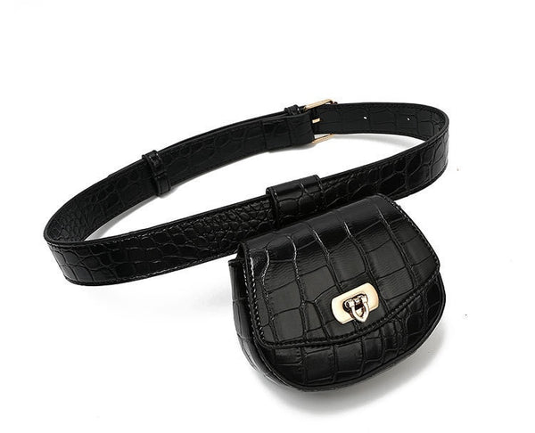 Women's Luxurious Alligator Leather Waist Bag