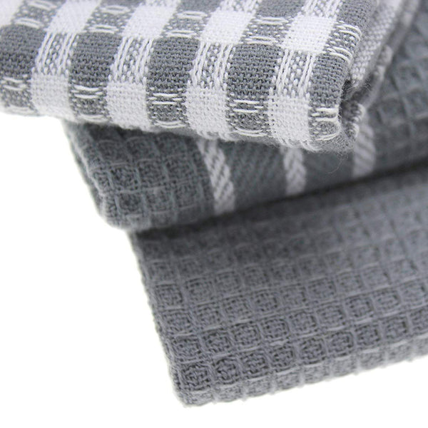 3-Piece Set of Aesthetic Grey Pattern Kitchen Cloths