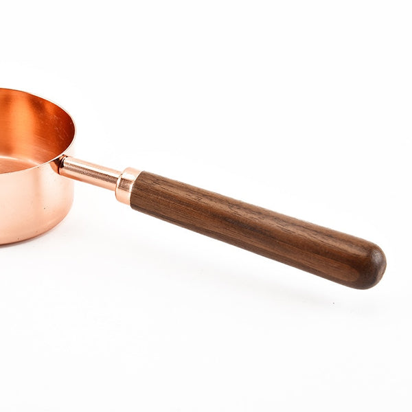 Elegant Vintage Copper Antique Handle Measuring Cup/Spoon Set