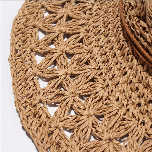 Women's High End Handmade Straw Sun Hat