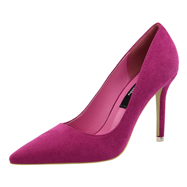 Women's Classic Cardinal Pink Dress Pumps