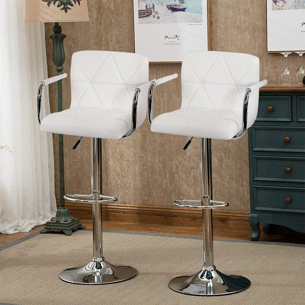 2pcs Modern French Leather Swivel Barstool/High Counter Chairs