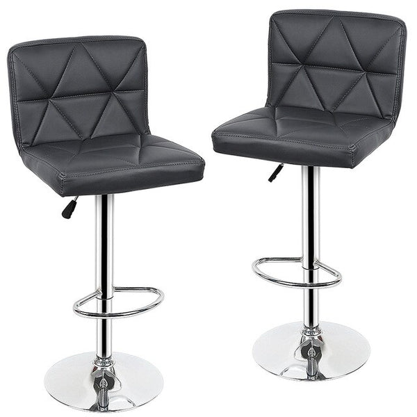 2pcs Modern French Leather Swivel Barstool/High Counter Chairs