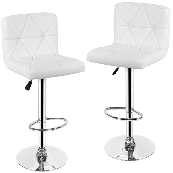 2pcs Modern French Leather Swivel Barstool/High Counter Chairs