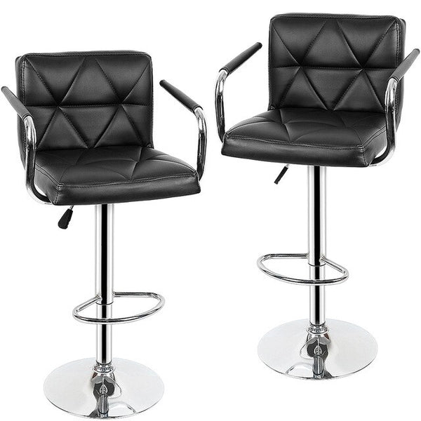 2pcs Modern French Leather Swivel Barstool/High Counter Chairs