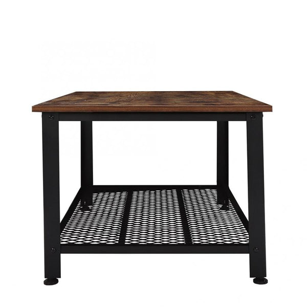 Industrial Vintage Wood Iron Rectangle Coffee Table