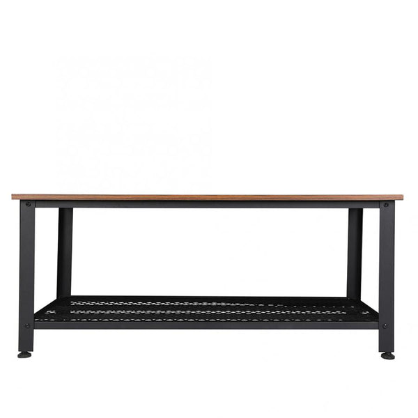 Industrial Vintage Wood Iron Rectangle Coffee Table