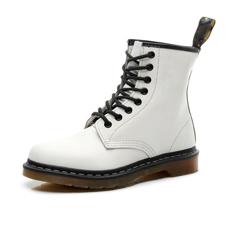 Women's Handmade High Top Leather Platform Designer Boots