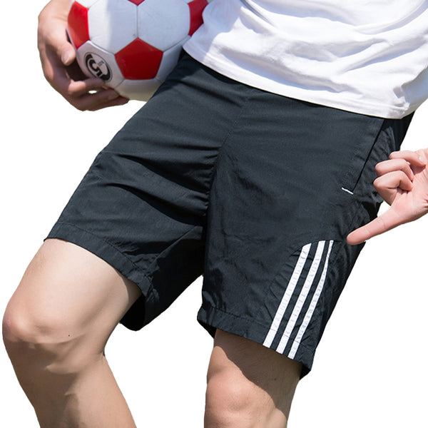 Classic Mid-Thigh Black Athletic Shorts