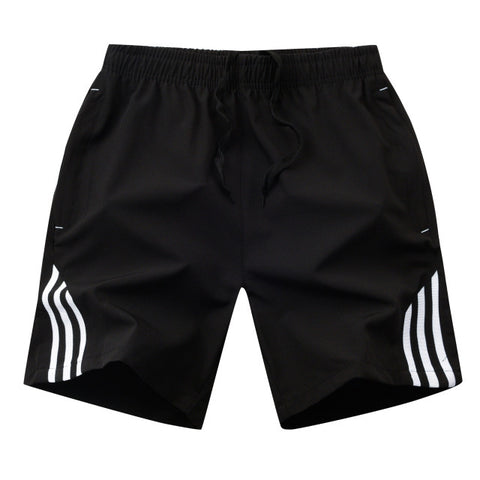 Classic Mid-Thigh Black Athletic Shorts