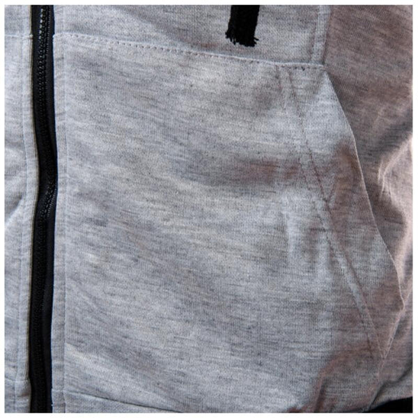 Men's Sleeveless Training Zip Up Hoodie w Pectoral Pockets