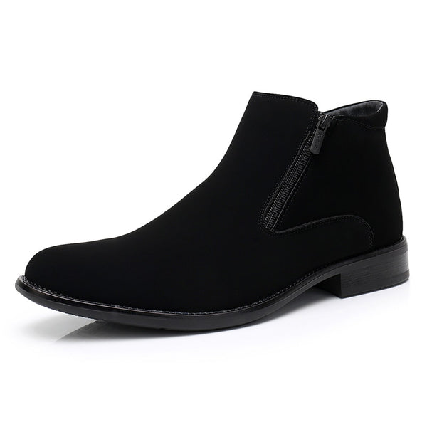 Men's High Fashion Suede Zipper Chelsea Boots