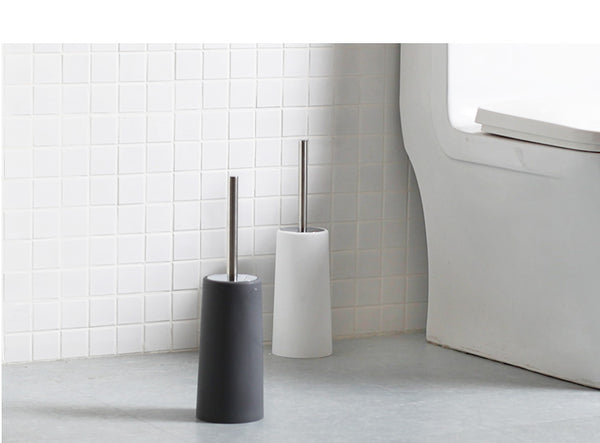 Clean Minimalist Modern Designed Toilet Brush & Sheath Set