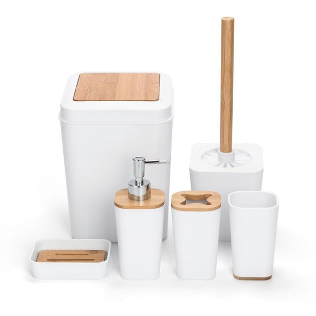 Set of 6 Luxury Clean Minimalist Bathroom Counter Set