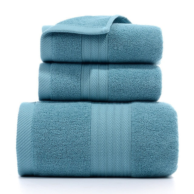 3Pcs Luxury Quality Soft Bath Hotel Towel Set (8 Colors)