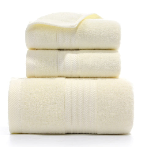 3Pcs Luxury Quality Soft Bath Hotel Towel Set (8 Colors)