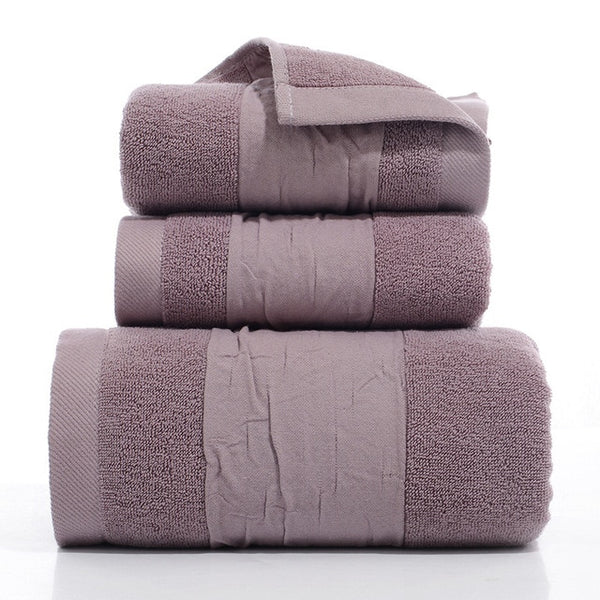 3Pcs Luxury Quality Soft Bath Hotel Towel Set (8 Colors)