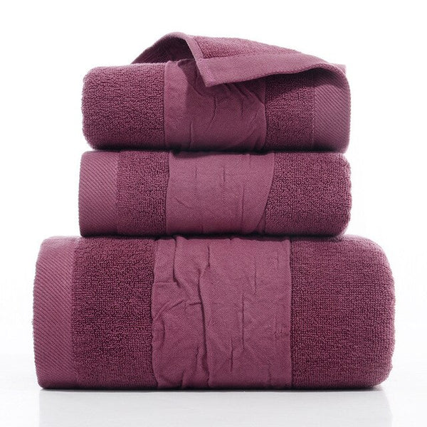 3Pcs Luxury Quality Soft Bath Hotel Towel Set (8 Colors)