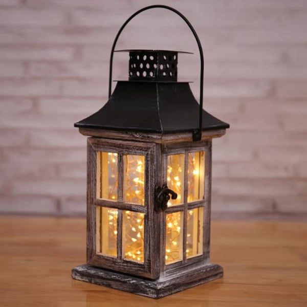 Decorative Antique Latch Lantern Candle Holder