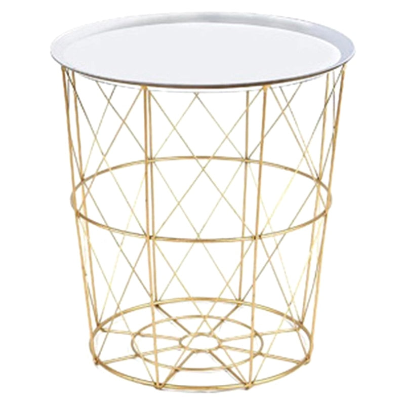 Sophisticated Iron Caged Coffee End Table