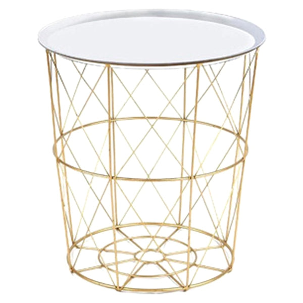 Sophisticated Iron Caged Coffee End Table