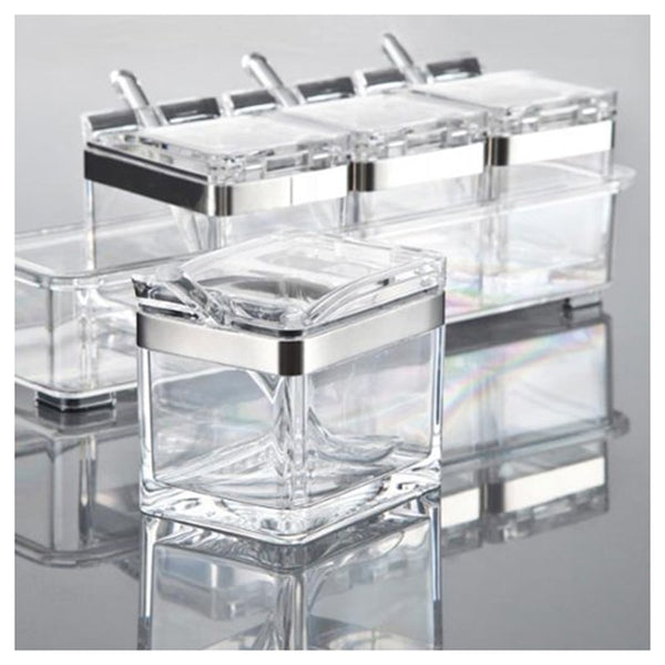 Contemporary Kitchen Spice & Seasoning Cubes - Set of 4