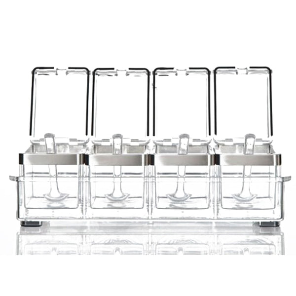 Contemporary Kitchen Spice & Seasoning Cubes - Set of 4