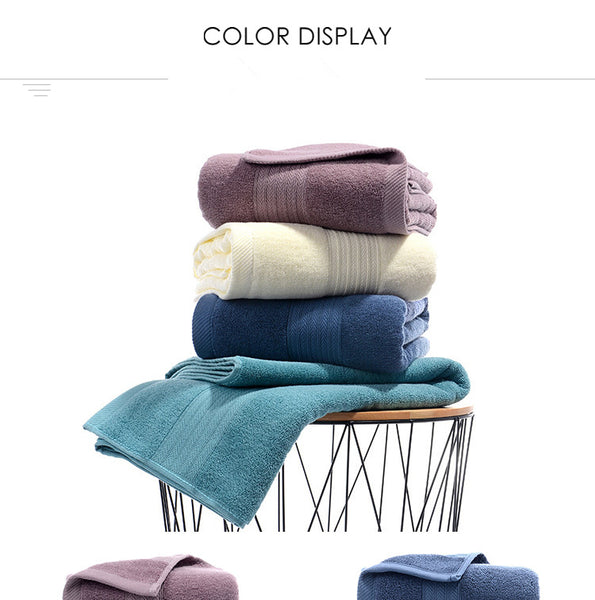 3Pcs Luxury Quality Soft Bath Hotel Towel Set (8 Colors)