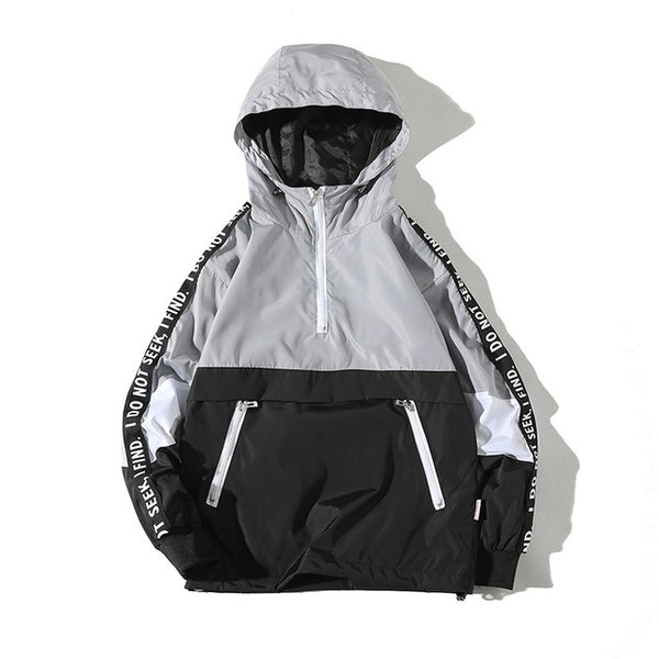 The Seeker Modern Men's Windbreaker w Fitted Hood