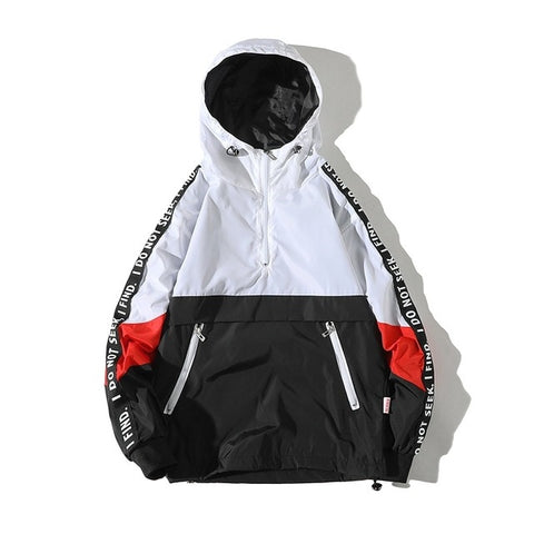 The Seeker Modern Men's Windbreaker w Fitted Hood