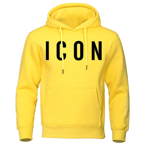 Men's Streetwear ICON Hooded Fleece Sweatshirt