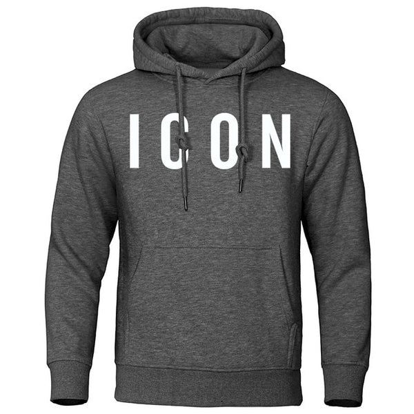 Men's Streetwear ICON Hooded Fleece Sweatshirt