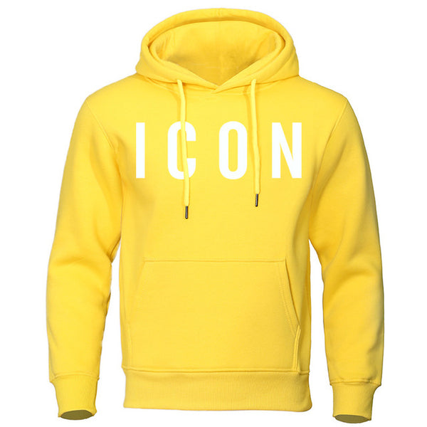 Men's Streetwear ICON Hooded Fleece Sweatshirt