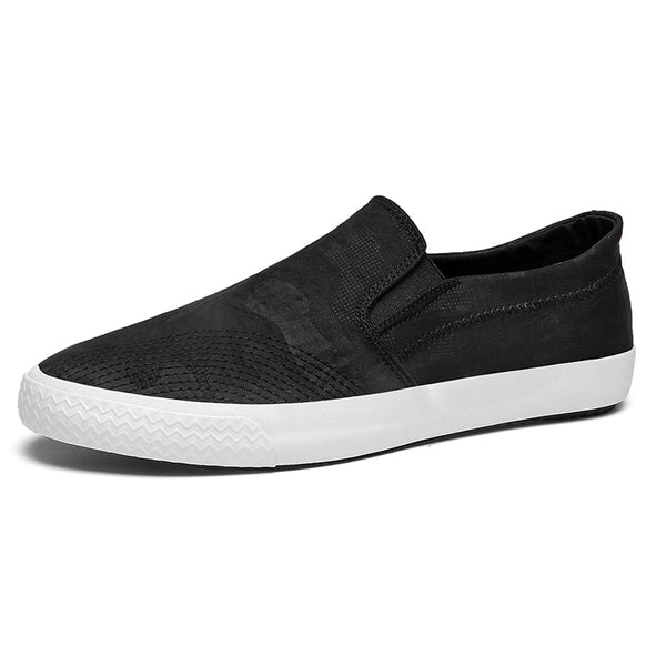 Men's Breathable Slip-On Luxury Canvas Sneakers