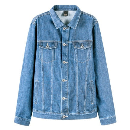 Men's Classic Denim Jean Jacket w Brass Buttons