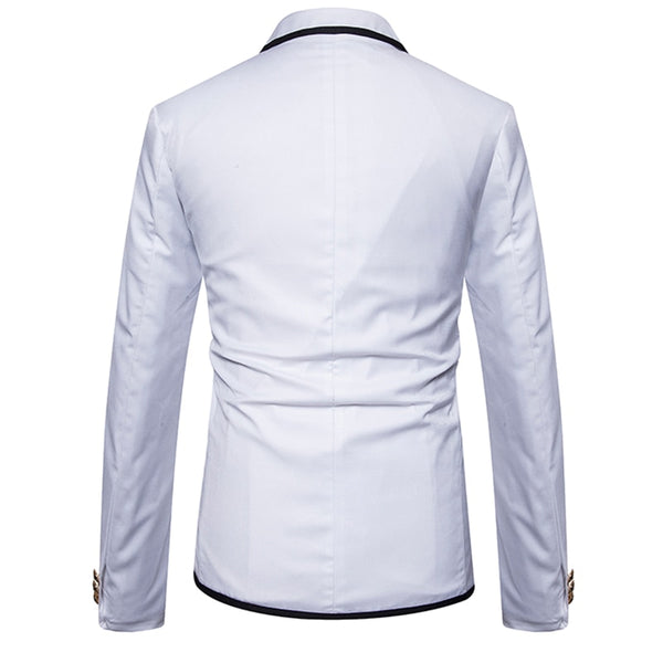 Men's European Designer Prep Border Blazer