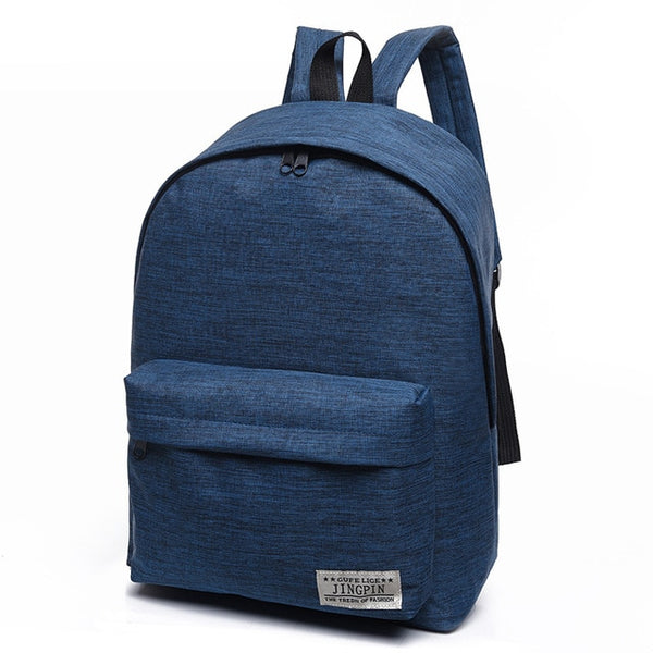 Men's Classic Minimal Luxury Canvas Laptop Backpack