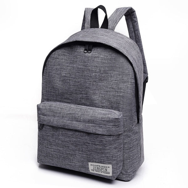 Men's Classic Minimal Luxury Canvas Laptop Backpack