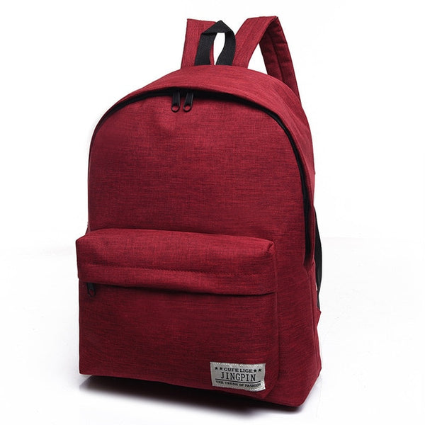 Men's Classic Minimal Luxury Canvas Laptop Backpack