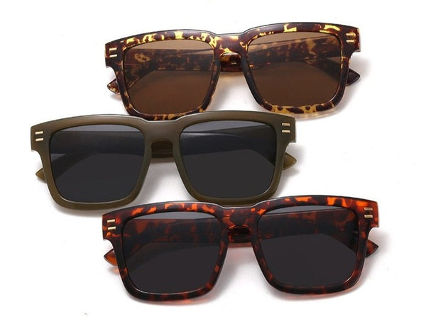 Men's Tortoise Shell Sunglasses w Polarized Anti-Reflective Lenses