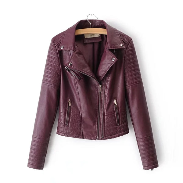 Women's Luxury Leather Motorcycle Jacket