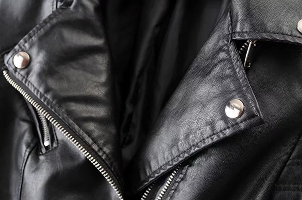 Women's Luxury Leather Motorcycle Jacket